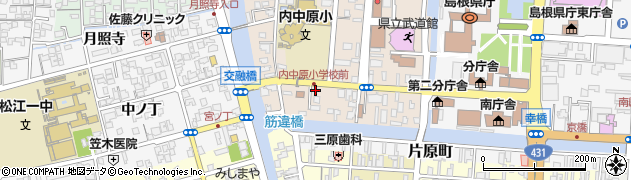 ＩＴＴＯ個別指導学院松江内中原校周辺の地図