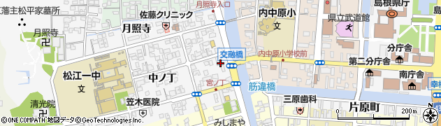 島根県松江市外中原町中ノ丁64周辺の地図