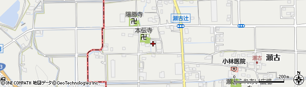 岐阜県大野町（揖斐郡）瀬古（沢）周辺の地図
