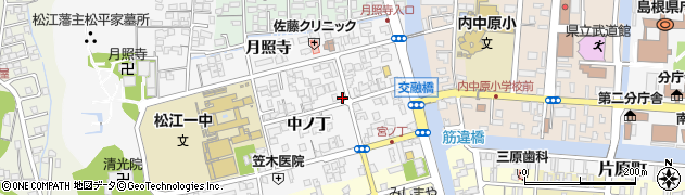 島根県松江市外中原町中ノ丁95周辺の地図