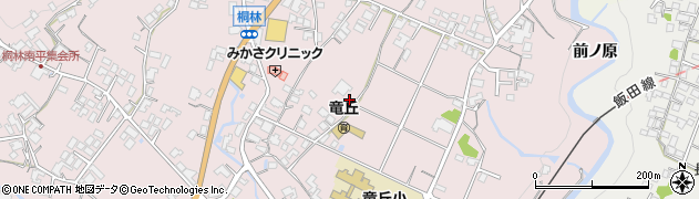 長野県飯田市桐林周辺の地図