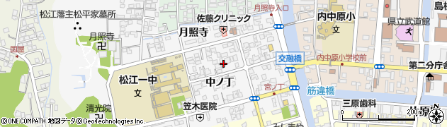 島根県松江市外中原町中ノ丁93周辺の地図