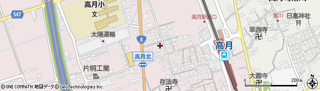 滋賀県長浜市高月町高月933周辺の地図