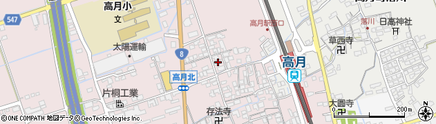 滋賀県長浜市高月町高月555周辺の地図