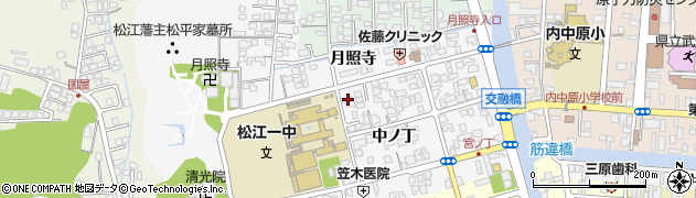 島根県松江市外中原町中ノ丁110周辺の地図