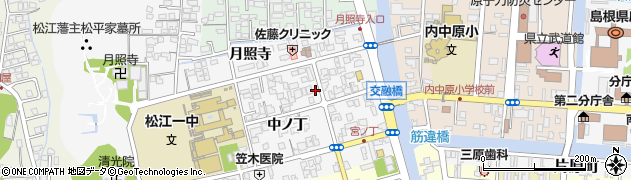 島根県松江市外中原町中ノ丁96周辺の地図