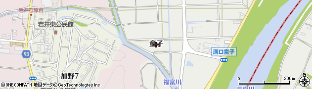 岐阜県岐阜市溝口（童子）周辺の地図