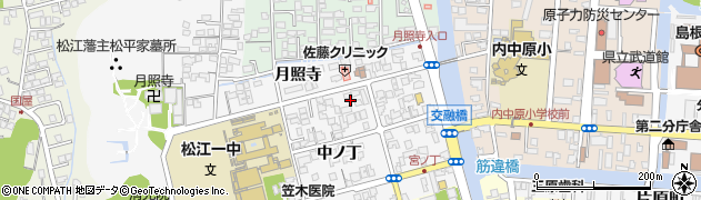 島根県松江市外中原町中ノ丁107周辺の地図