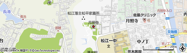 月照寺周辺の地図