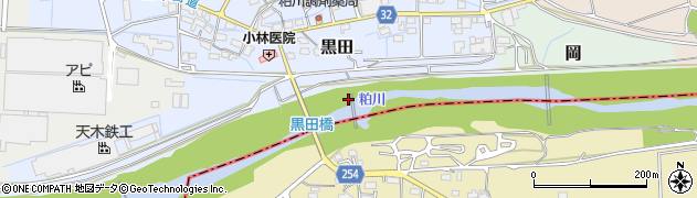 黒田橋周辺の地図