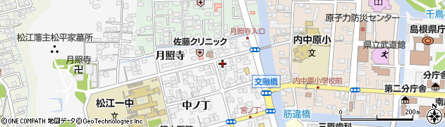 島根県松江市外中原町中ノ丁105周辺の地図