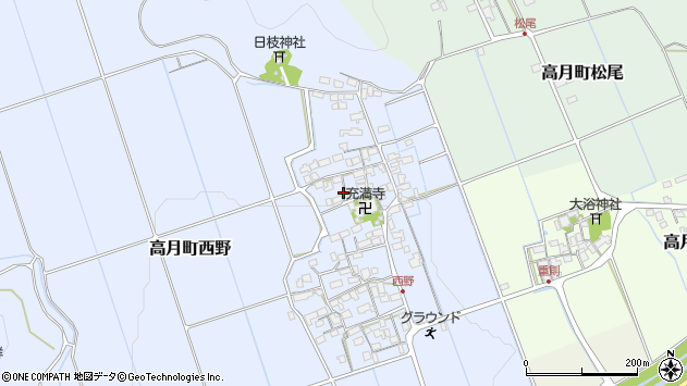 〒529-0273 滋賀県長浜市高月町西野の地図