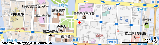山陰放送松江支社報道部直通周辺の地図