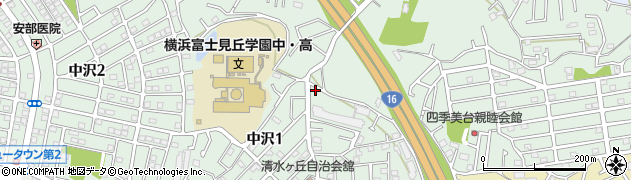 中沢町清水ケ丘公園周辺の地図
