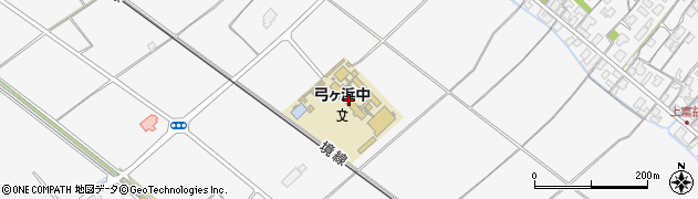 米子市立　弓ケ浜中学校周辺の地図