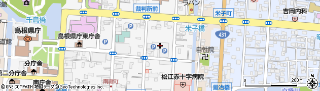 島根県松江市母衣町周辺の地図