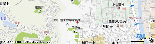 島根県松江市外中原町鷹匠町周辺の地図