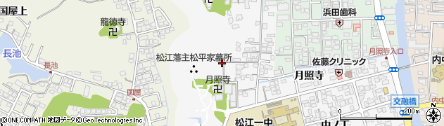 島根県松江市外中原町（鷹匠町）周辺の地図