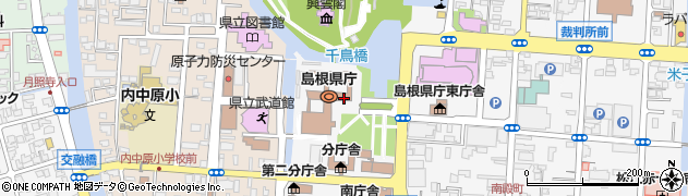 島根県庁　政策企画局秘書課総務グループ周辺の地図