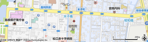 島根県松江市米子町周辺の地図