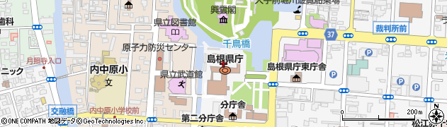 島根県庁　農林水産部・農業経営課管理監周辺の地図