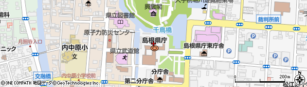 島根県庁防災部　消防総務課防災通信グループ周辺の地図