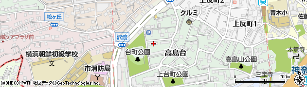 神奈川県横浜市神奈川区高島台24周辺の地図