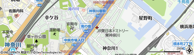 神奈川県横浜市神奈川区神奈川周辺の地図