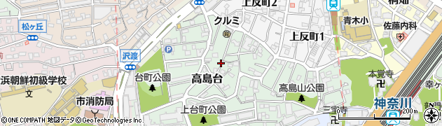 塩澤邸_高島台駐車場周辺の地図