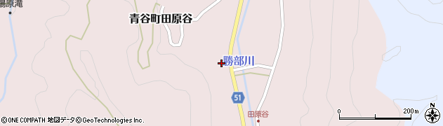 鳥取県鳥取市青谷町田原谷周辺の地図