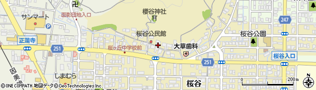 鳥取県鳥取市桜谷117周辺の地図