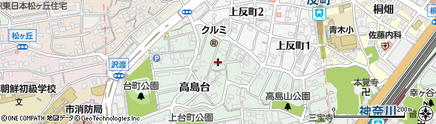 竹内邸_高島台駐車場【バイク専用】周辺の地図
