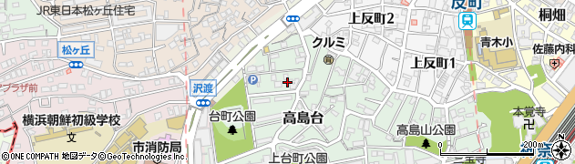 神奈川県横浜市神奈川区高島台23周辺の地図
