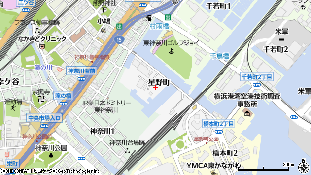 〒221-0035 神奈川県横浜市神奈川区星野町の地図