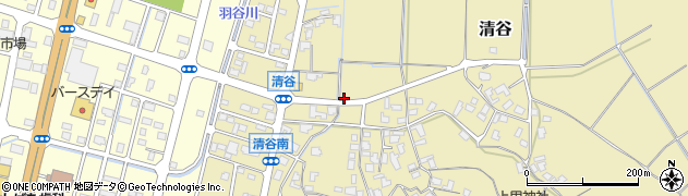 鳥取県倉吉市清谷周辺の地図