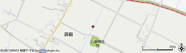 千葉県長生郡白子町浜宿周辺の地図
