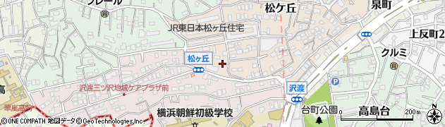 神奈川県横浜市神奈川区松ケ丘79周辺の地図