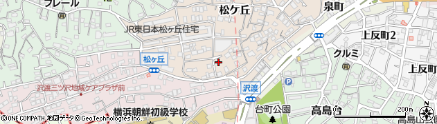 神奈川県横浜市神奈川区松ケ丘73周辺の地図