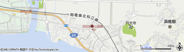 島根県松江市浜佐田町907周辺の地図