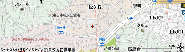 神奈川県横浜市神奈川区松ケ丘68周辺の地図