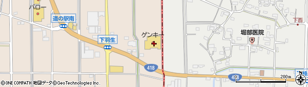 岐阜県加茂郡富加町羽生2106周辺の地図