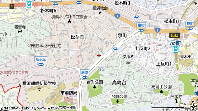 〒221-0842 神奈川県横浜市神奈川区泉町の地図