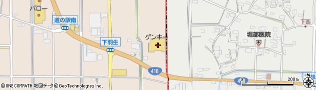 ゲンキー株式会社　富加店周辺の地図