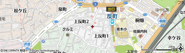 神奈川県横浜市神奈川区上反町周辺の地図