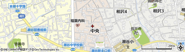 神奈川県横浜市瀬谷区中央周辺の地図