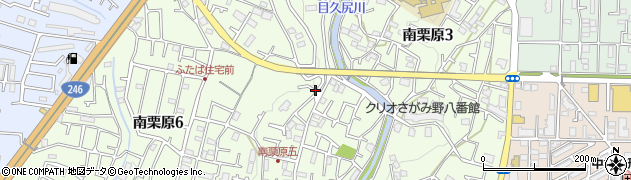 神奈川県座間市南栗原周辺の地図