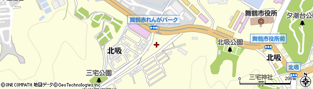 京都府舞鶴市北吸周辺の地図