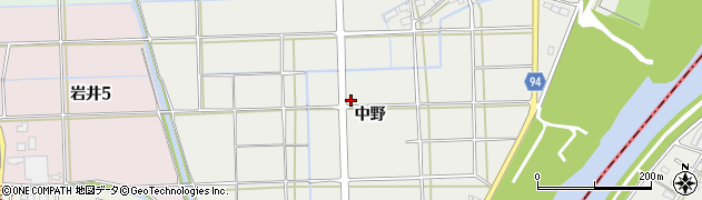 岐阜県岐阜市溝口（中野）周辺の地図