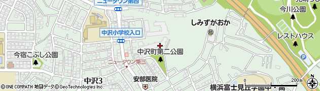 神奈川県横浜市旭区中沢2丁目周辺の地図