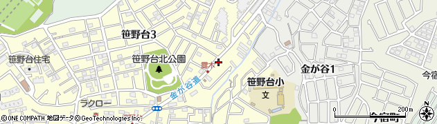 東京新聞　三ツ境北部専売所周辺の地図